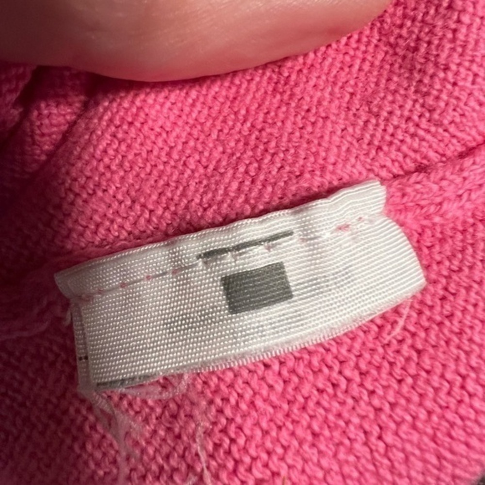 Abercrombie and Fitch v-neck sweater great preowned condition pink size M - Picture 4 of 6